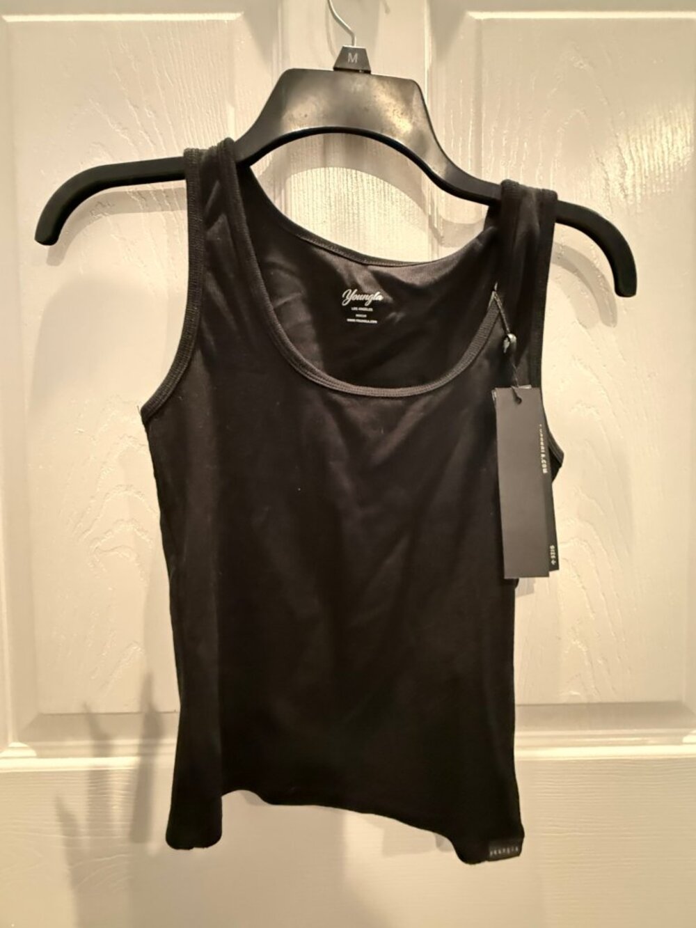 YoungLA Black Scoop Neck Tank Top Size Medium NWT